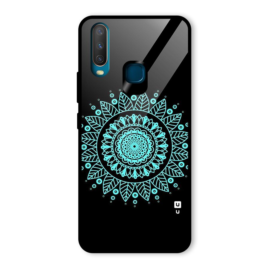 Circles Pattern Art Glass Back Case for Vivo Y17