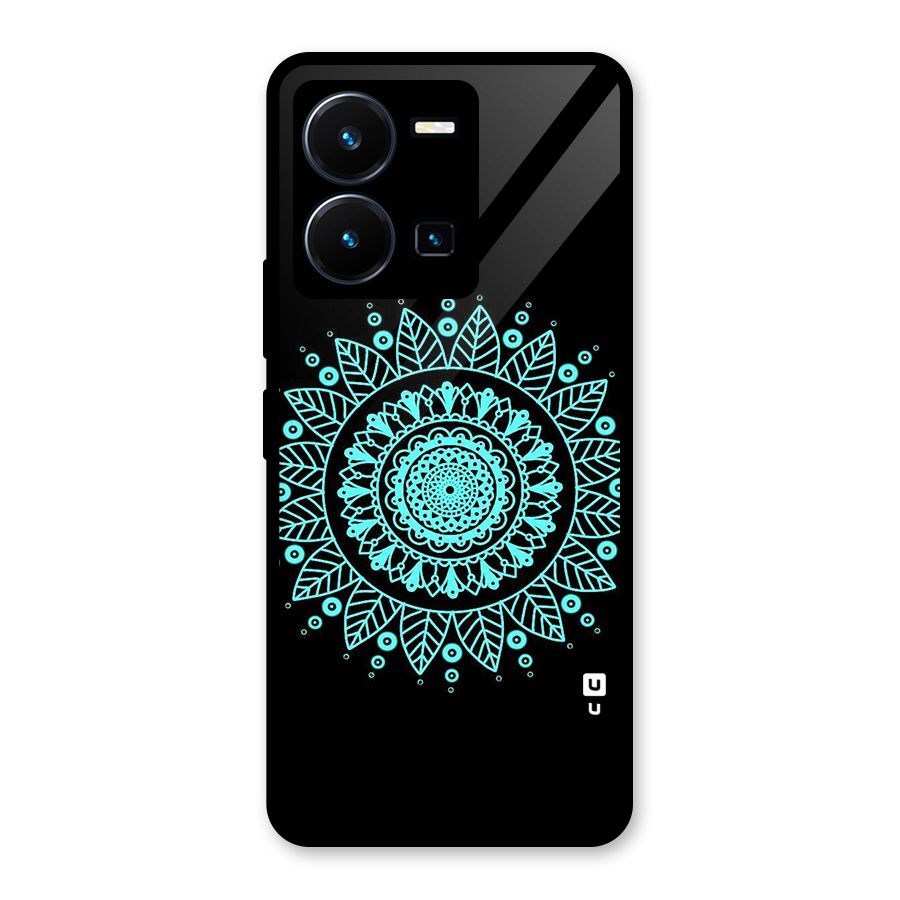 Circles Pattern Art Glass Back Case for Vivo Y35