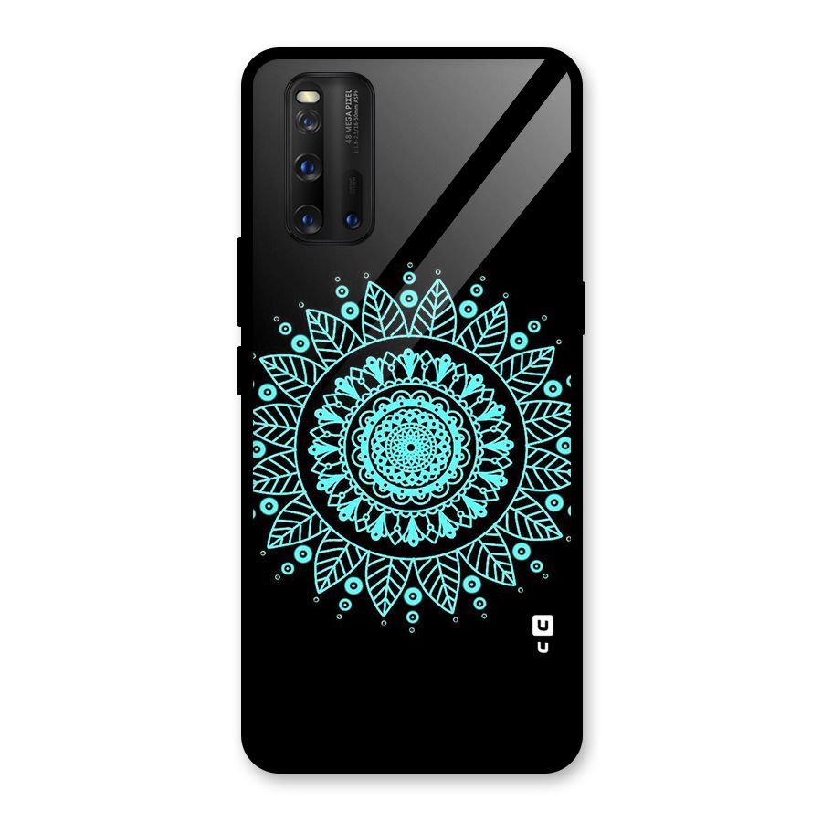 Circles Pattern Art Glass Back Case for Vivo iQOO 3