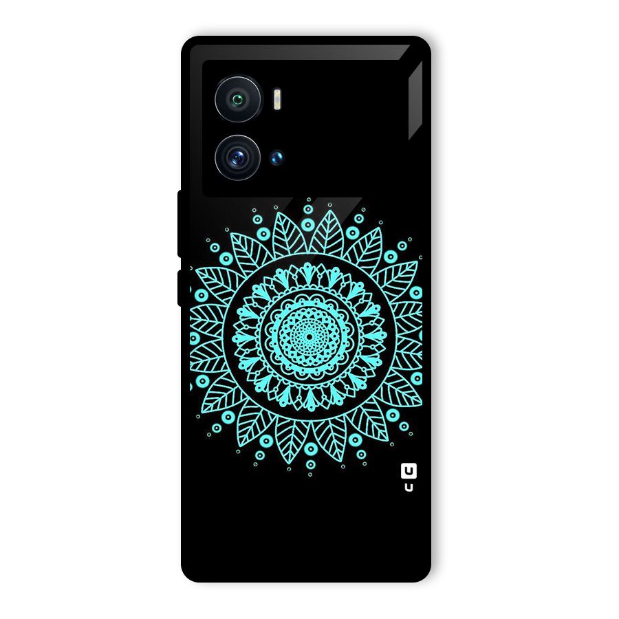 Circles Pattern Art Glass Back Case for Vivo iQOO 9 Pro