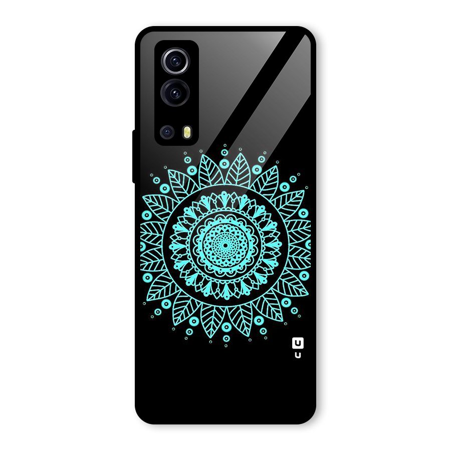 Circles Pattern Art Glass Back Case for Vivo iQOO Z3