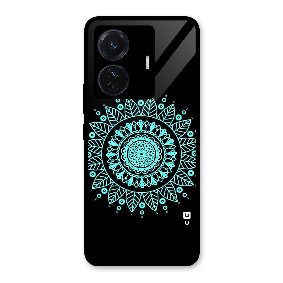 Circles Pattern Art Glass Back Case for Vivo iQOO Z6 Pro