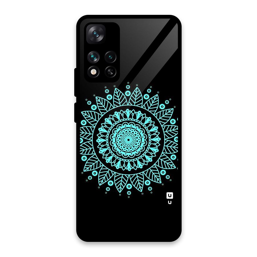 Circles Pattern Art Glass Back Case for Xiaomi 11i 5G