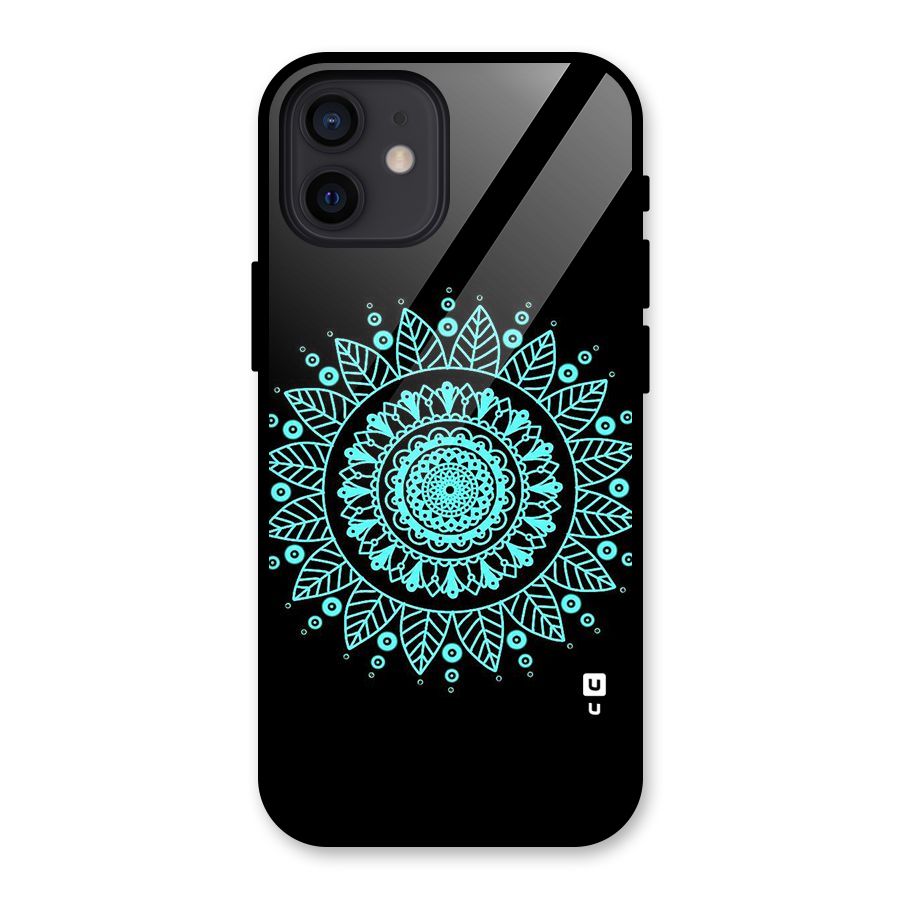 Circles Pattern Art Glass Back Case for iPhone 12