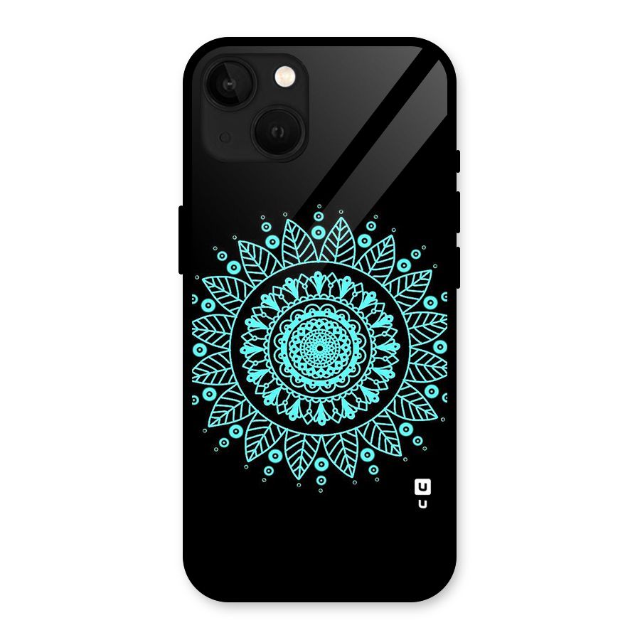 Circles Pattern Art Glass Back Case for iPhone 13