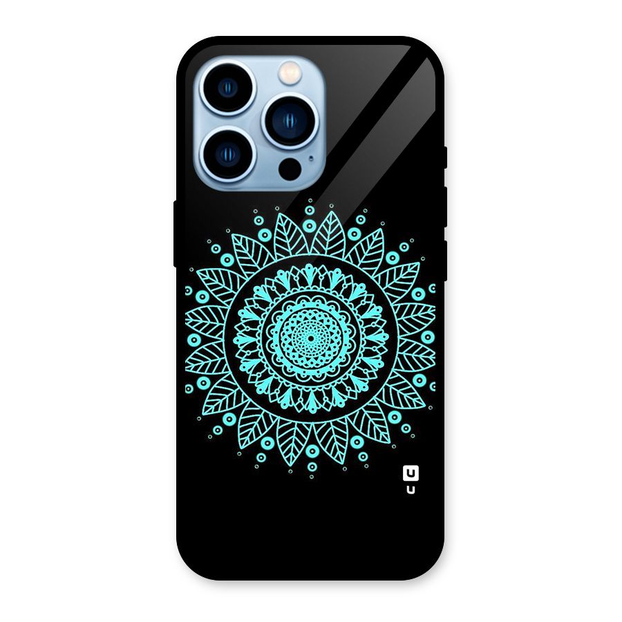 Circles Pattern Art Glass Back Case for iPhone 13 Pro