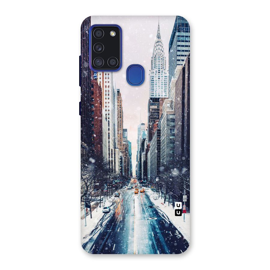City Snow Back Case for Galaxy A21s
