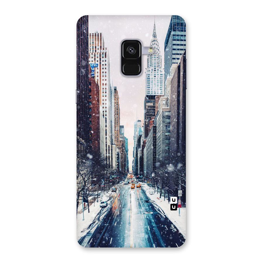 City Snow Back Case for Galaxy A8 Plus