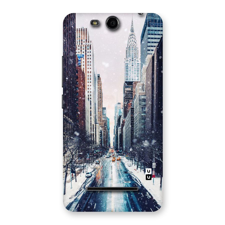 City Snow Back Case for Micromax Canvas Juice 3 Q392