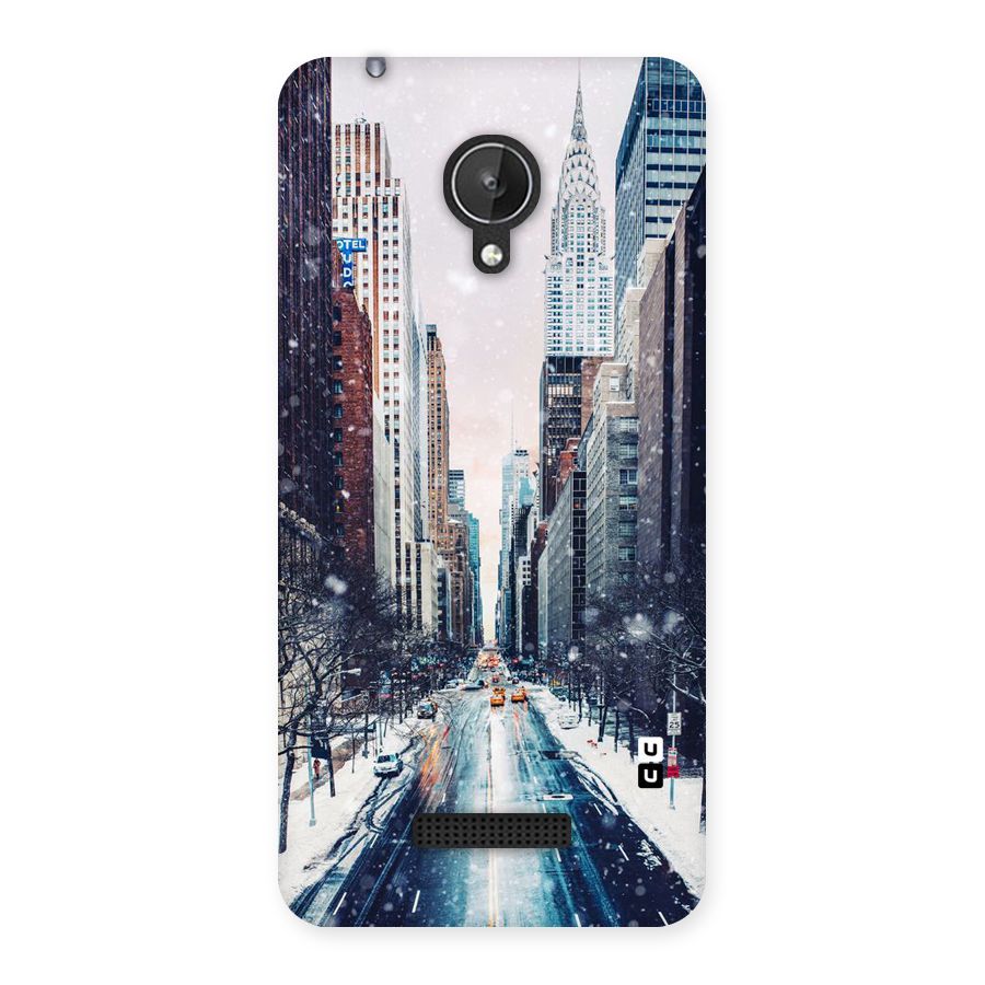 City Snow Back Case for Micromax Canvas Spark Q380