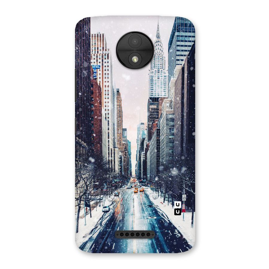 City Snow Back Case for Moto C