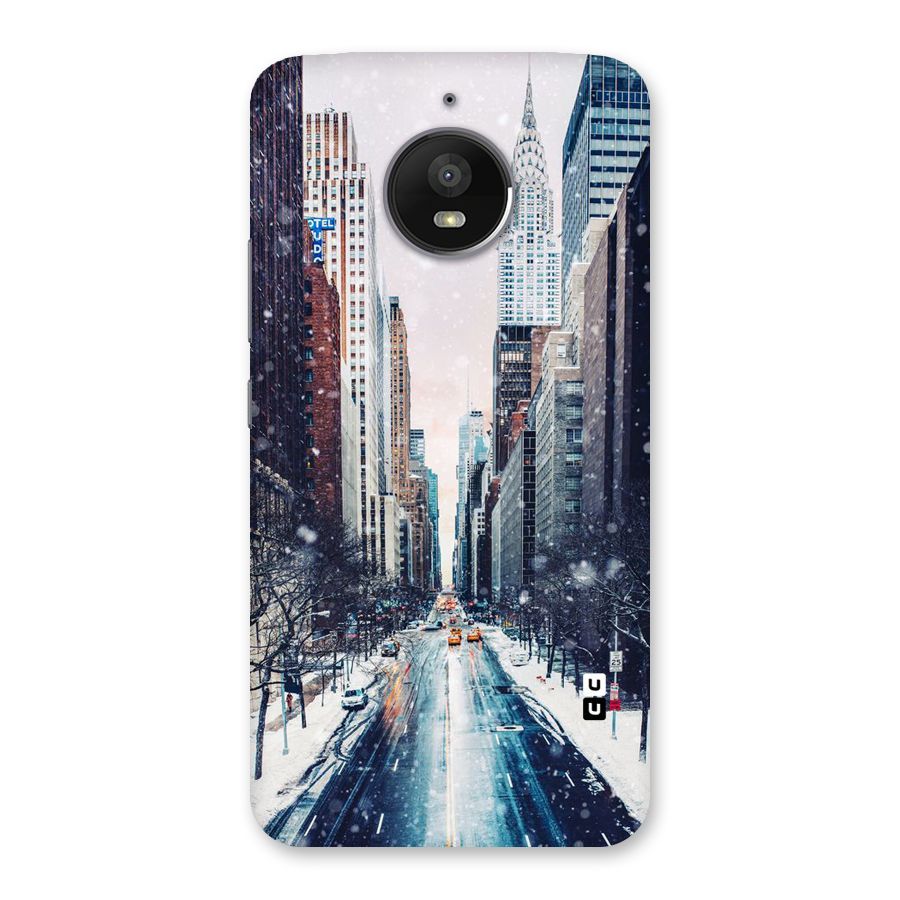 City Snow Back Case for Moto E4 Plus