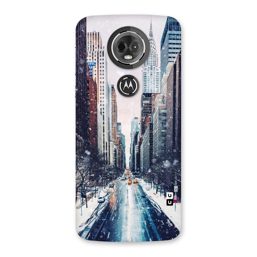 City Snow Back Case for Moto E5 Plus