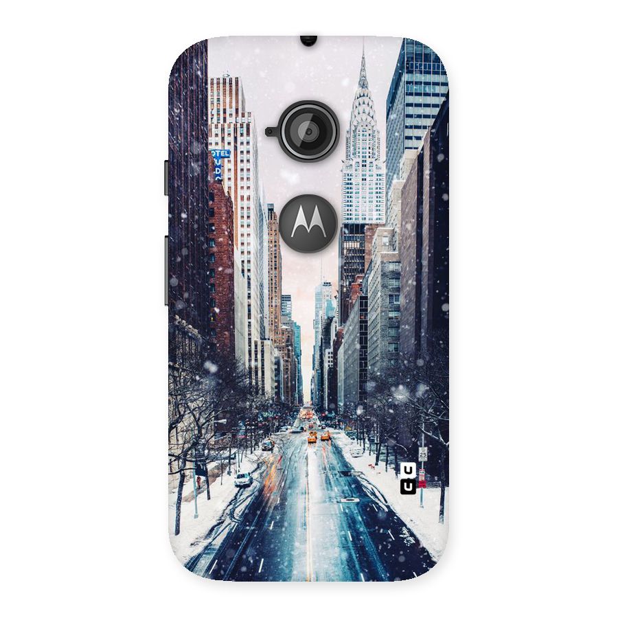 City Snow Back Case for Moto E 2nd Gen
