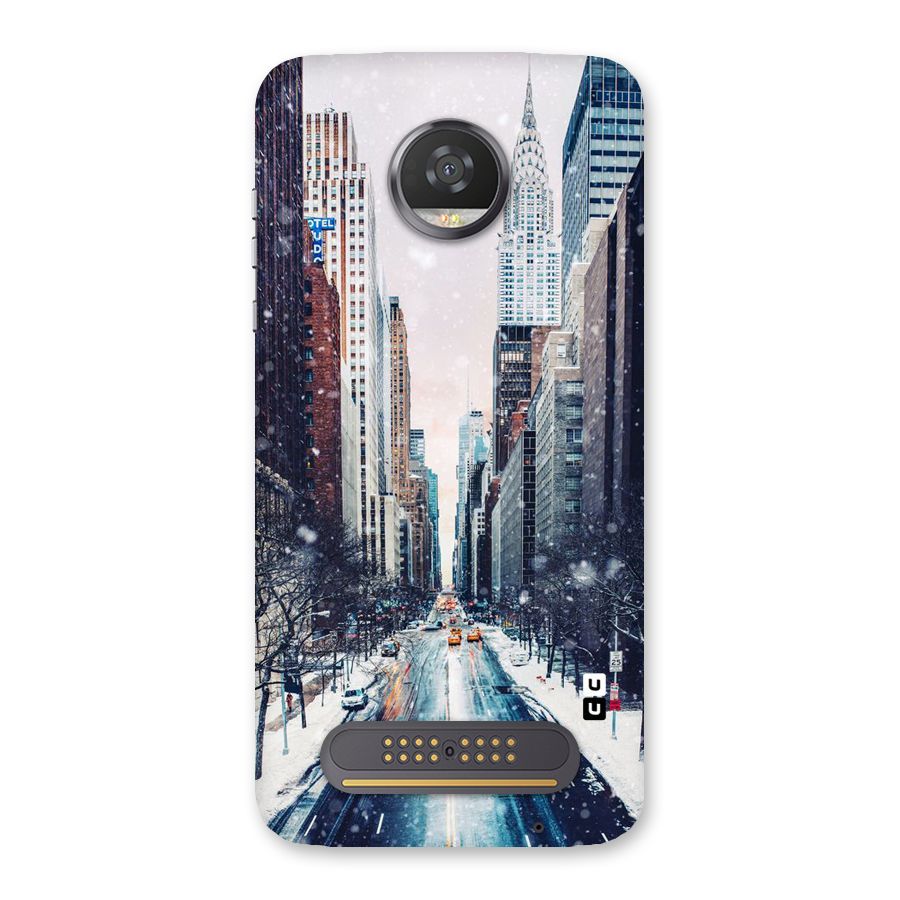 City Snow Back Case for Moto Z2 Play
