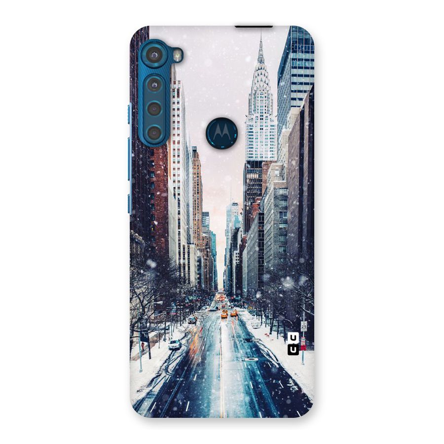 City Snow Back Case for Motorola One Fusion Plus