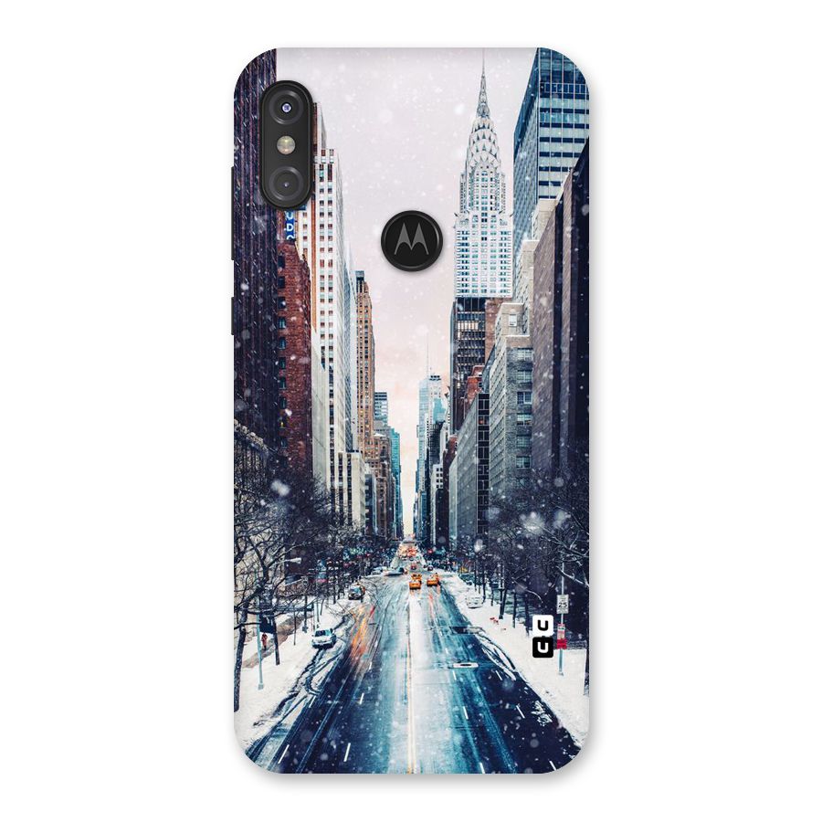City Snow Back Case for Motorola One Power