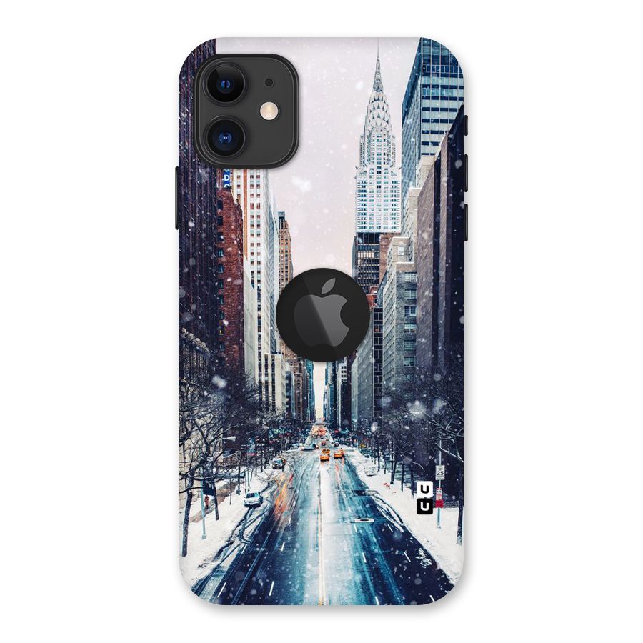 City Snow Back Case for iPhone 11 Logo Cut