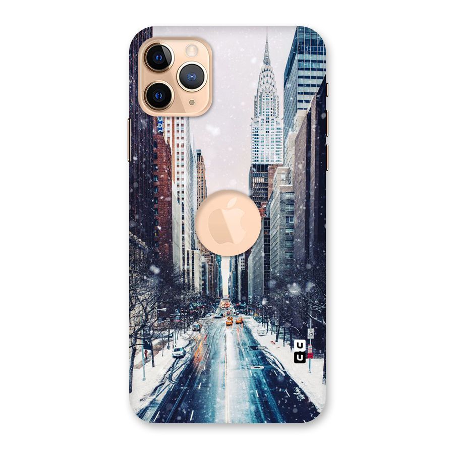 City Snow Back Case for iPhone 11 Pro Max Logo Cut