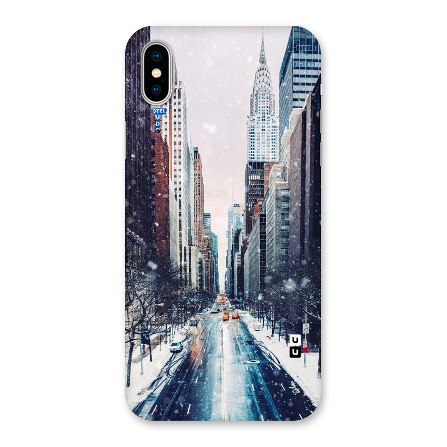 City Snow Back Case for iPhone XS