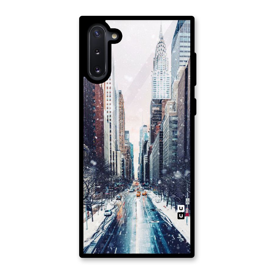 City Snow Glass Back Case for Galaxy Note 10