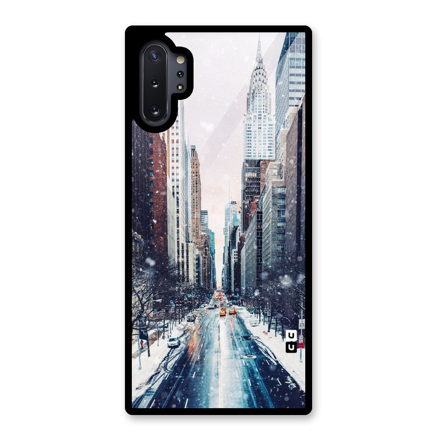 City Snow Glass Back Case for Galaxy Note 10 Plus