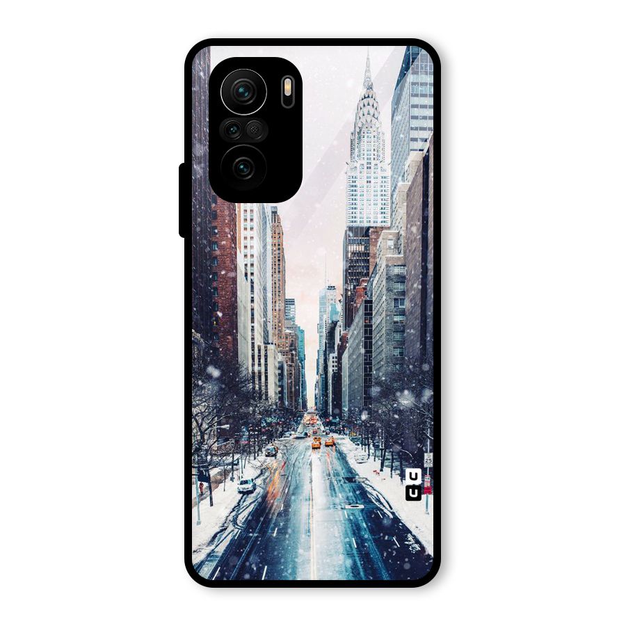 City Snow Glass Back Case for Mi 11x