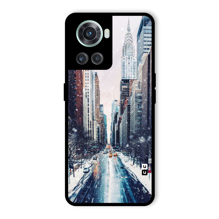 City Snow Glass Back Case for OnePlus 10R