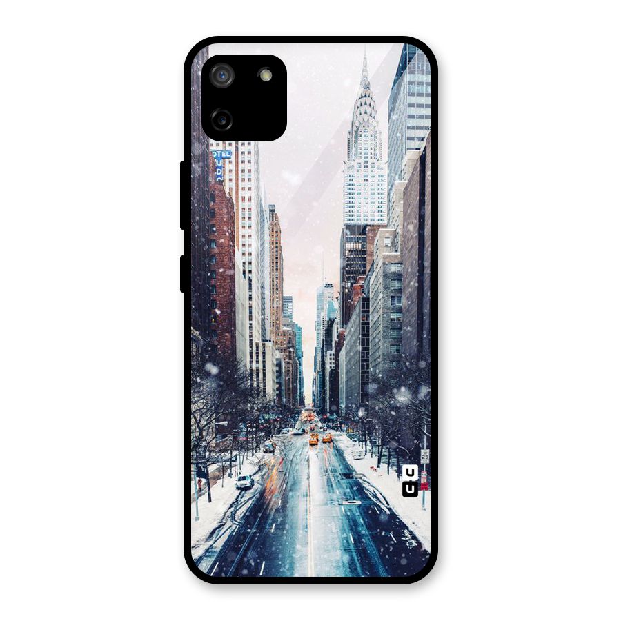 City Snow Glass Back Case for Realme C11