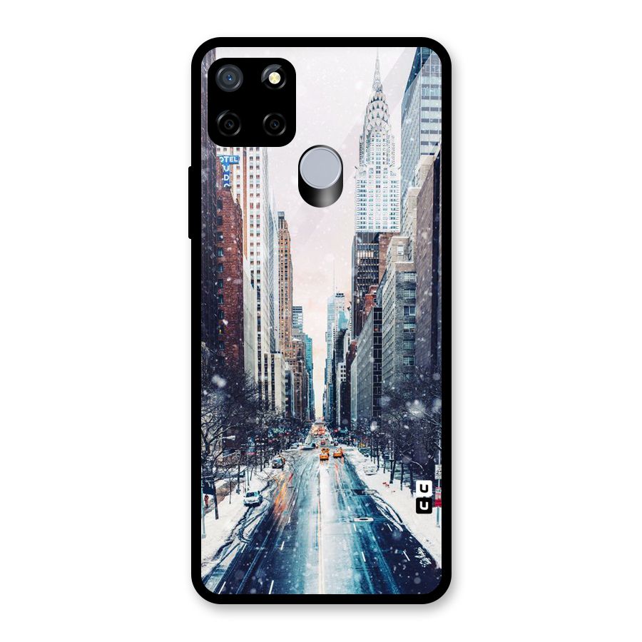 City Snow Glass Back Case for Realme C12