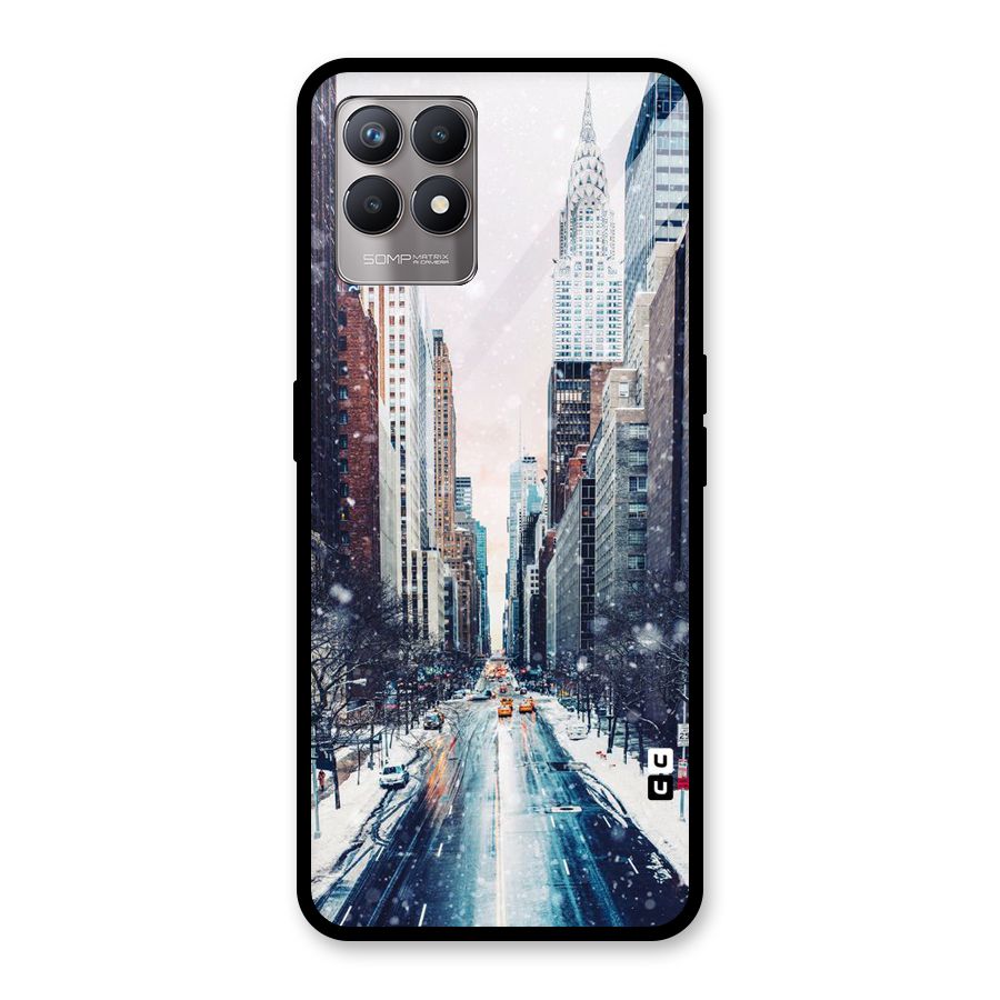 City Snow Glass Back Case for Realme Narzo 50