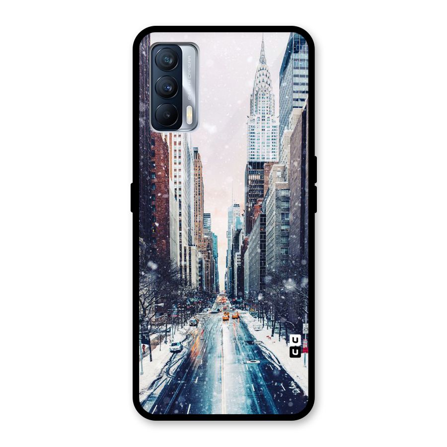 City Snow Glass Back Case for Realme X7