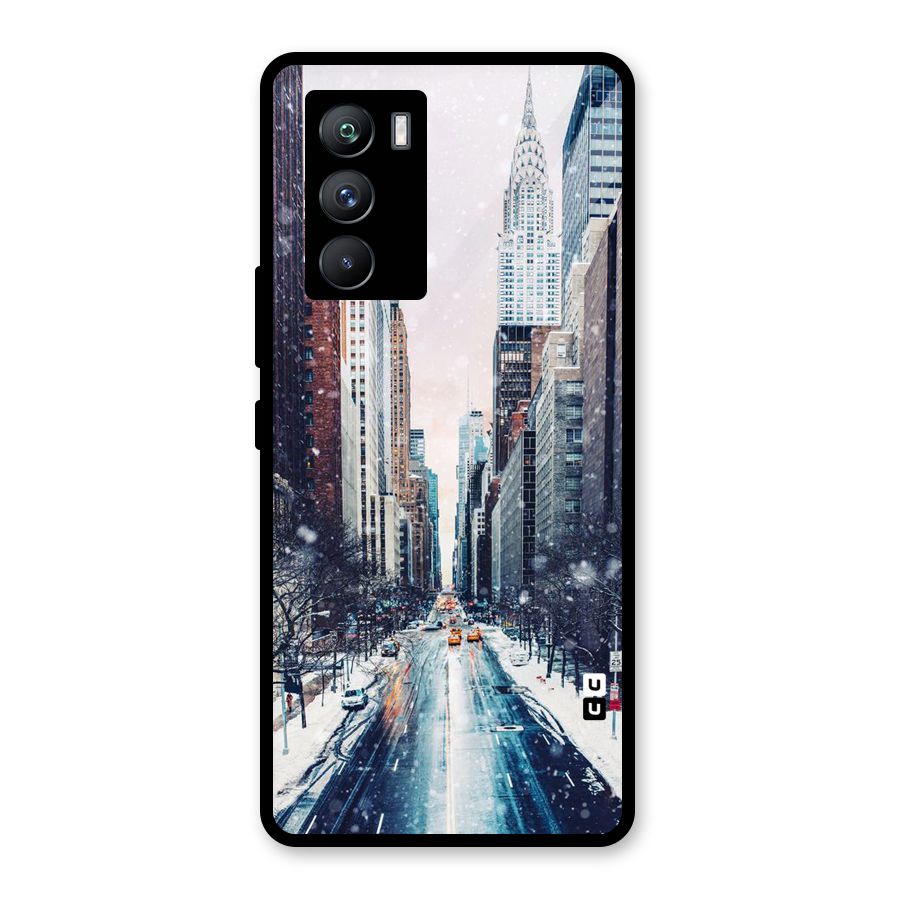 City Snow Glass Back Case for Vivo iQOO 9 SE