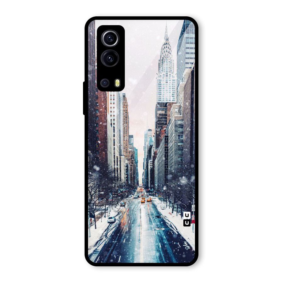 City Snow Glass Back Case for Vivo iQOO Z3