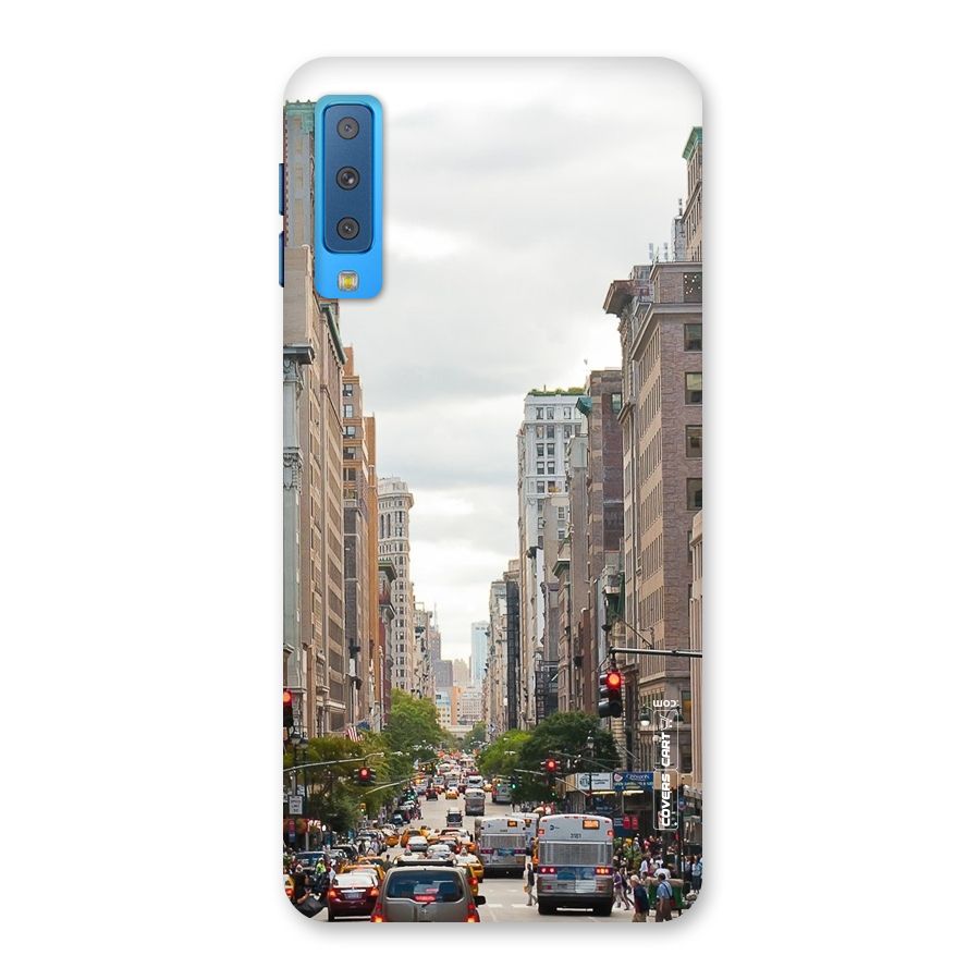 City Street View Back Case for Galaxy A7 (2018)
