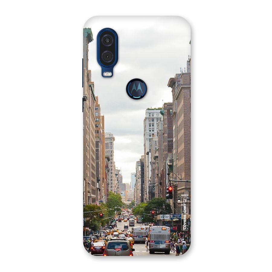 City Street View Back Case for Motorola One Vision