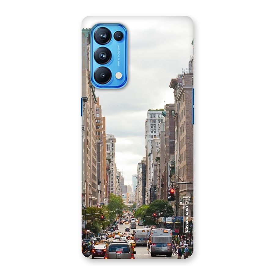 City Street View Back Case for Oppo Reno5 Pro 5G