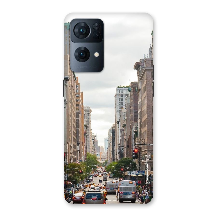 City Street View Back Case for Oppo Reno7 Pro 5G