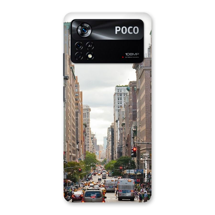 City Street View Back Case for Poco X4 Pro 5G