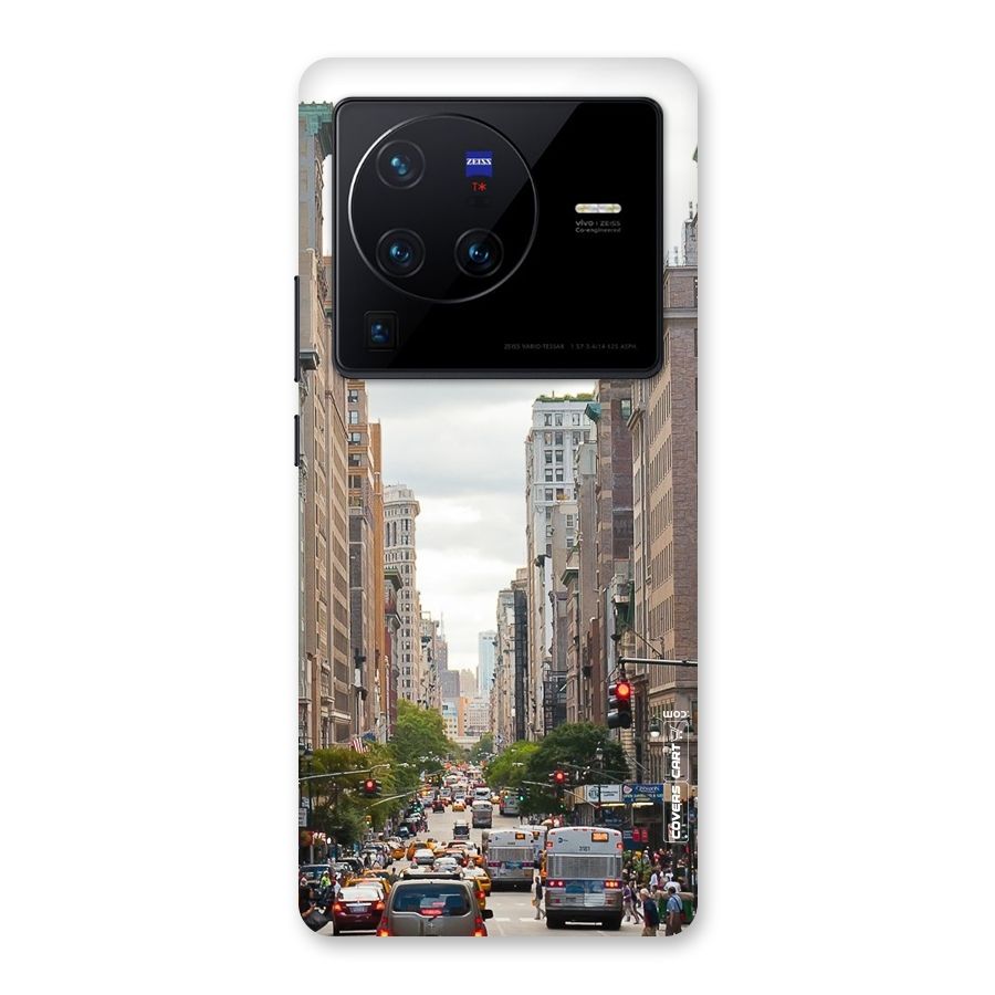 City Street View Back Case for Vivo X80 Pro