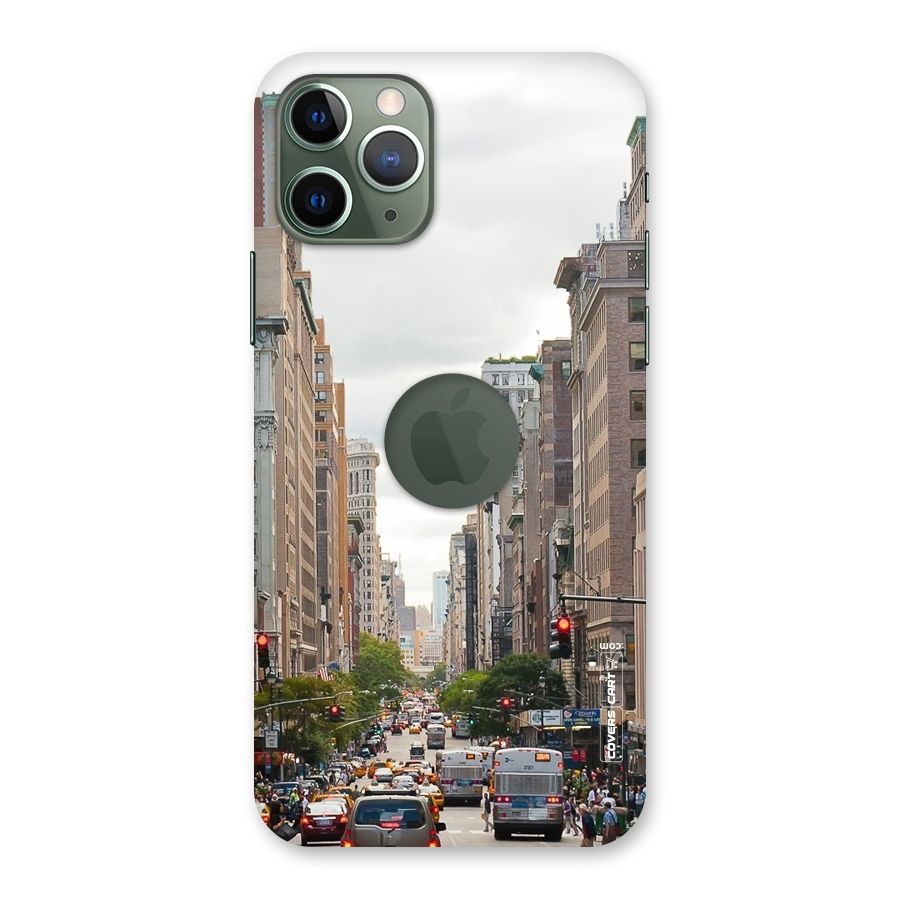City Street View Back Case for iPhone 11 Pro Logo  Cut
