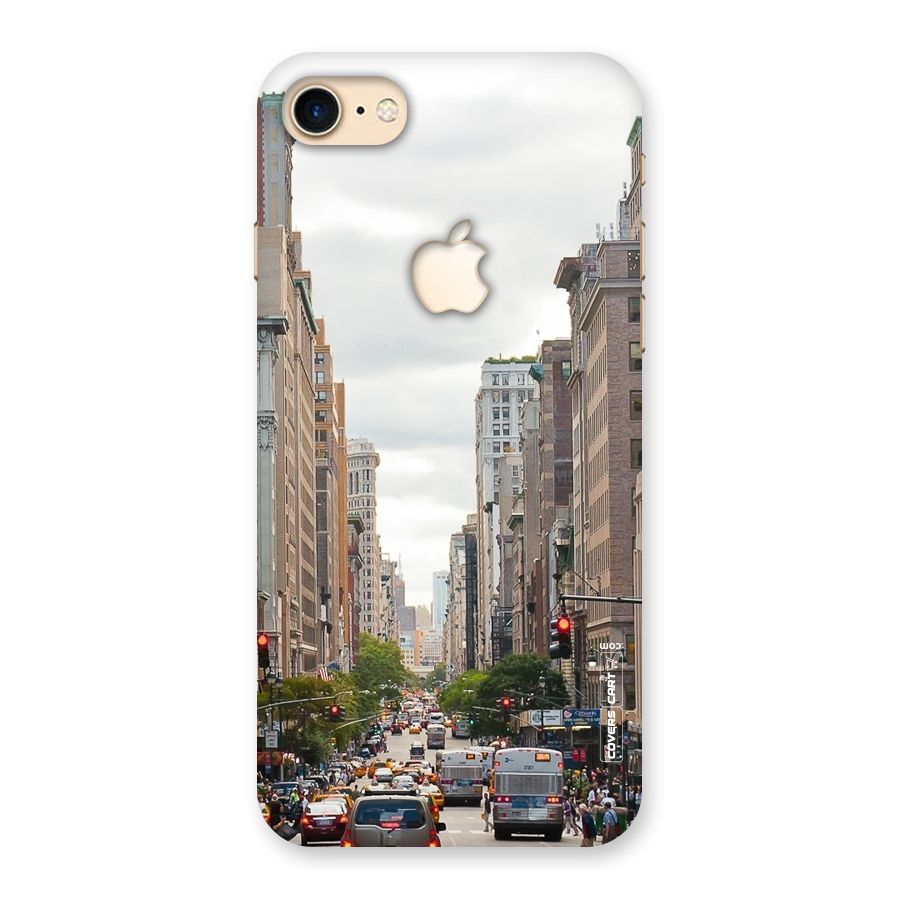 City Street View Back Case for iPhone 7 Apple Cut