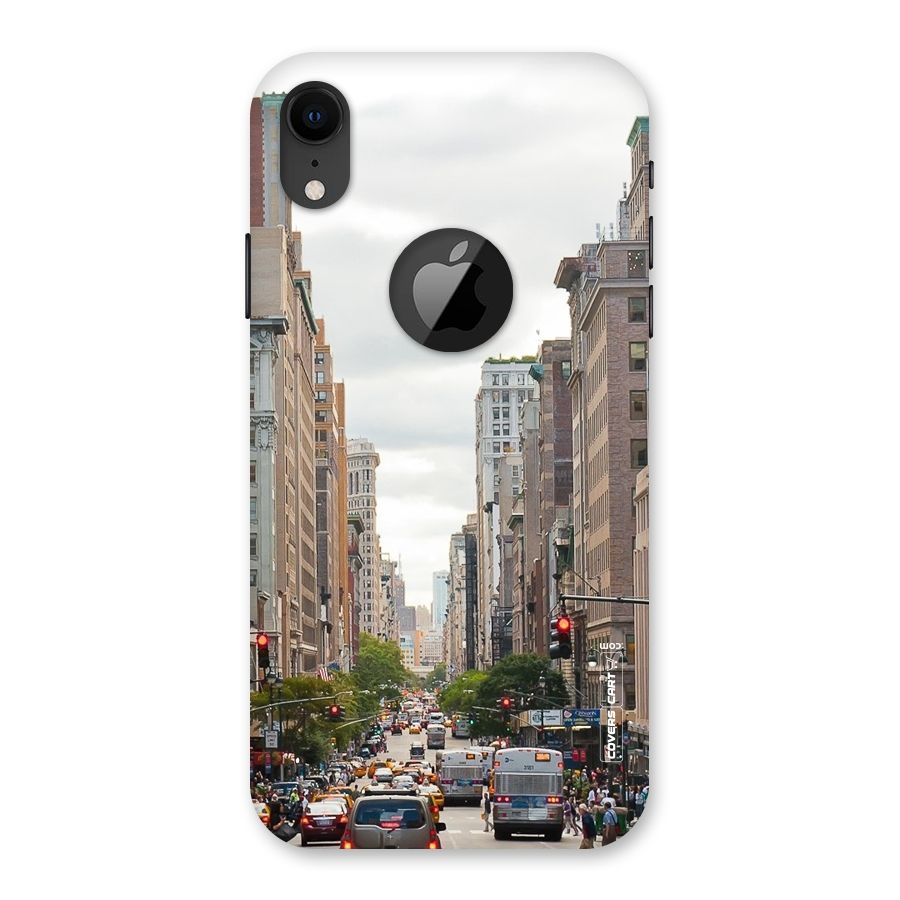 City Street View Back Case for iPhone XR Logo Cut