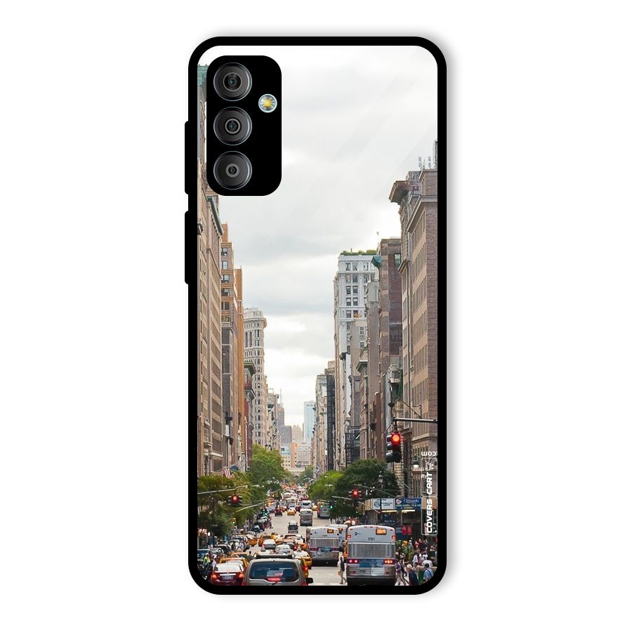 City Street View Glass Back Case for Galaxy F23