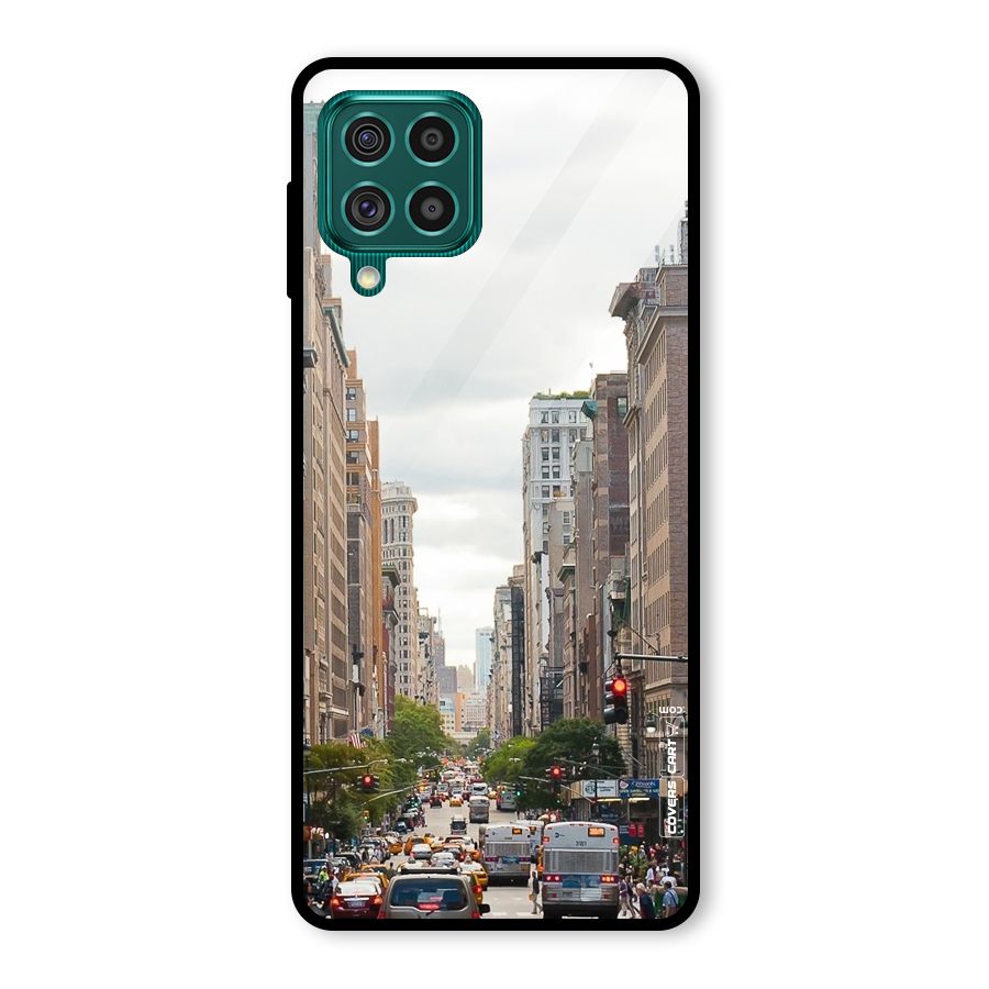 City Street View Glass Back Case for Galaxy F62