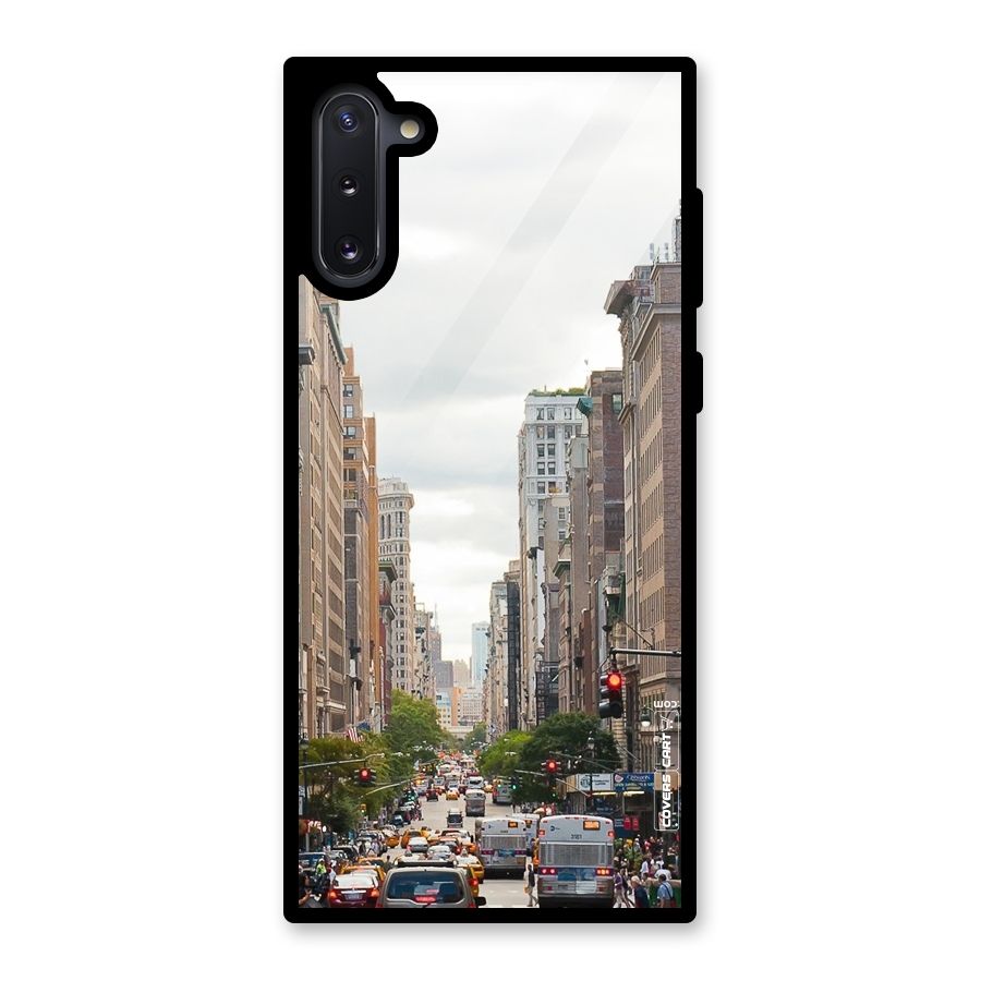 City Street View Glass Back Case for Galaxy Note 10