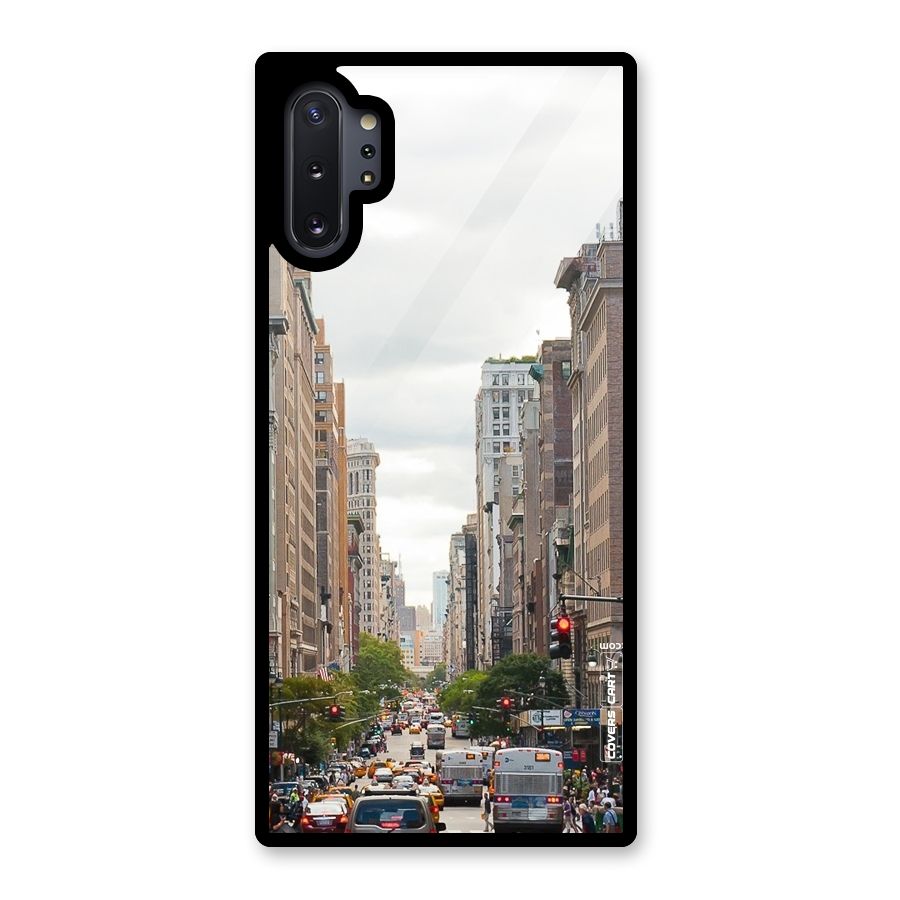 City Street View Glass Back Case for Galaxy Note 10 Plus