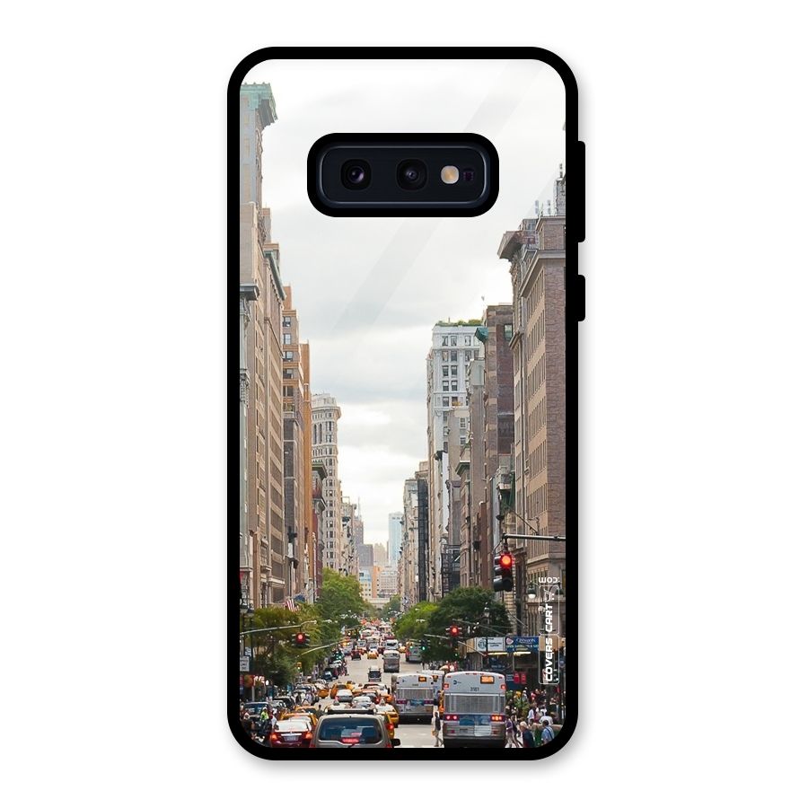 City Street View Glass Back Case for Galaxy S10e