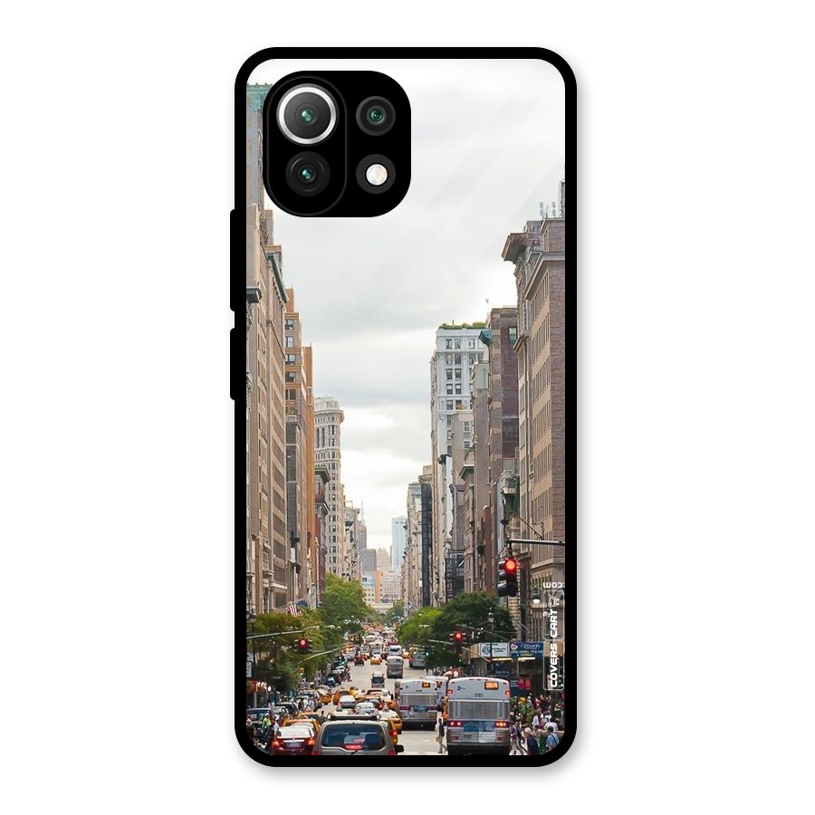 City Street View Glass Back Case for Mi 11 Lite NE 5G
