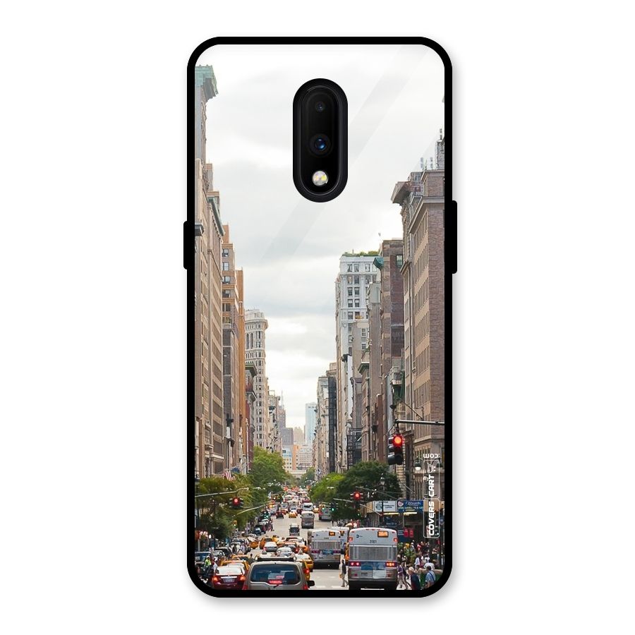 City Street View Glass Back Case for OnePlus 7